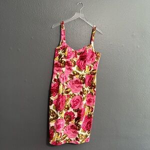 Lafayette 148 New York Floral Bustier Sheath Dress Size 10
